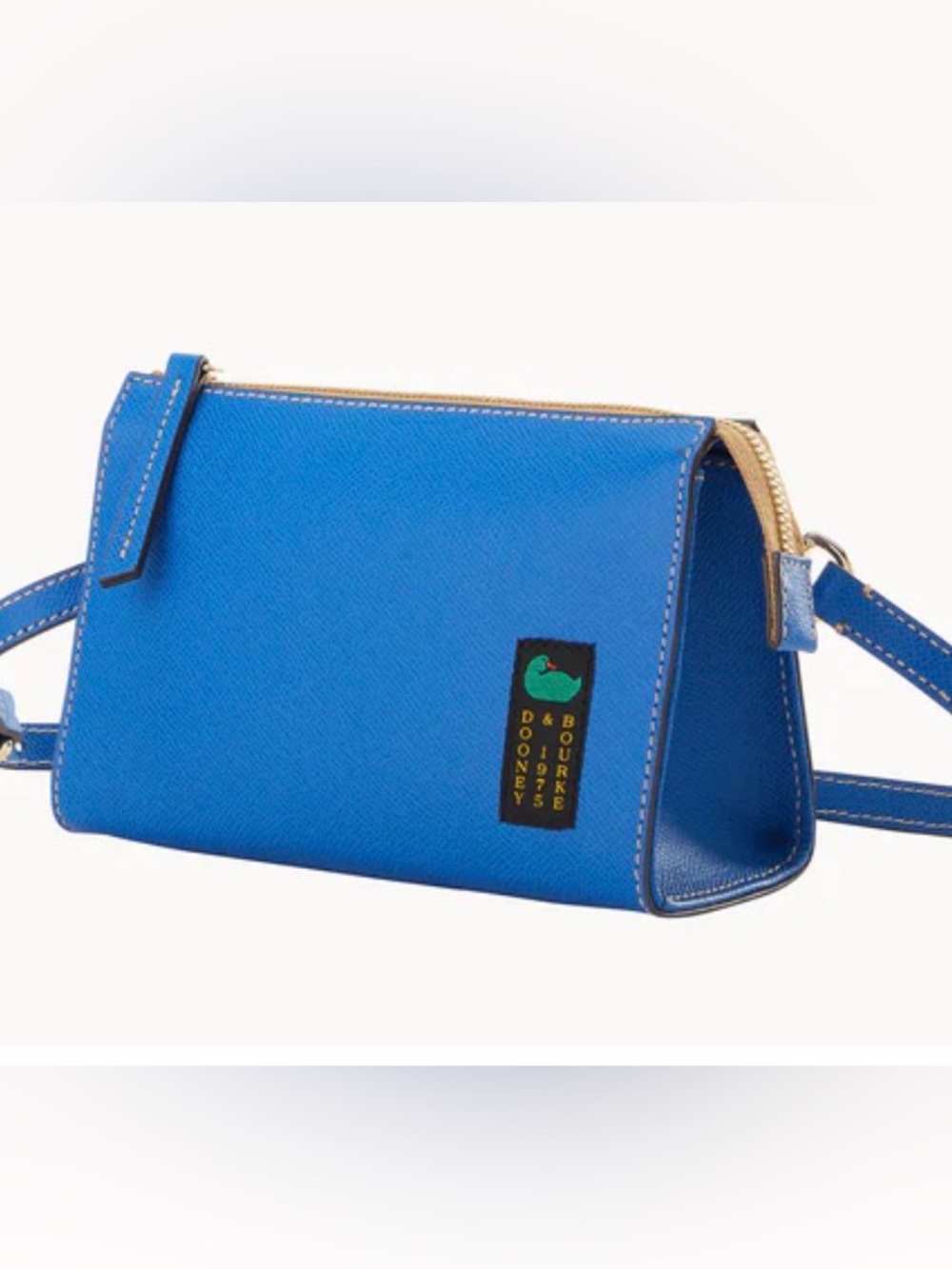 Dooney & Bourke Alpine Blue Demi 20 - HARD TO FIND Blue Leather Shoulder Bag NWT